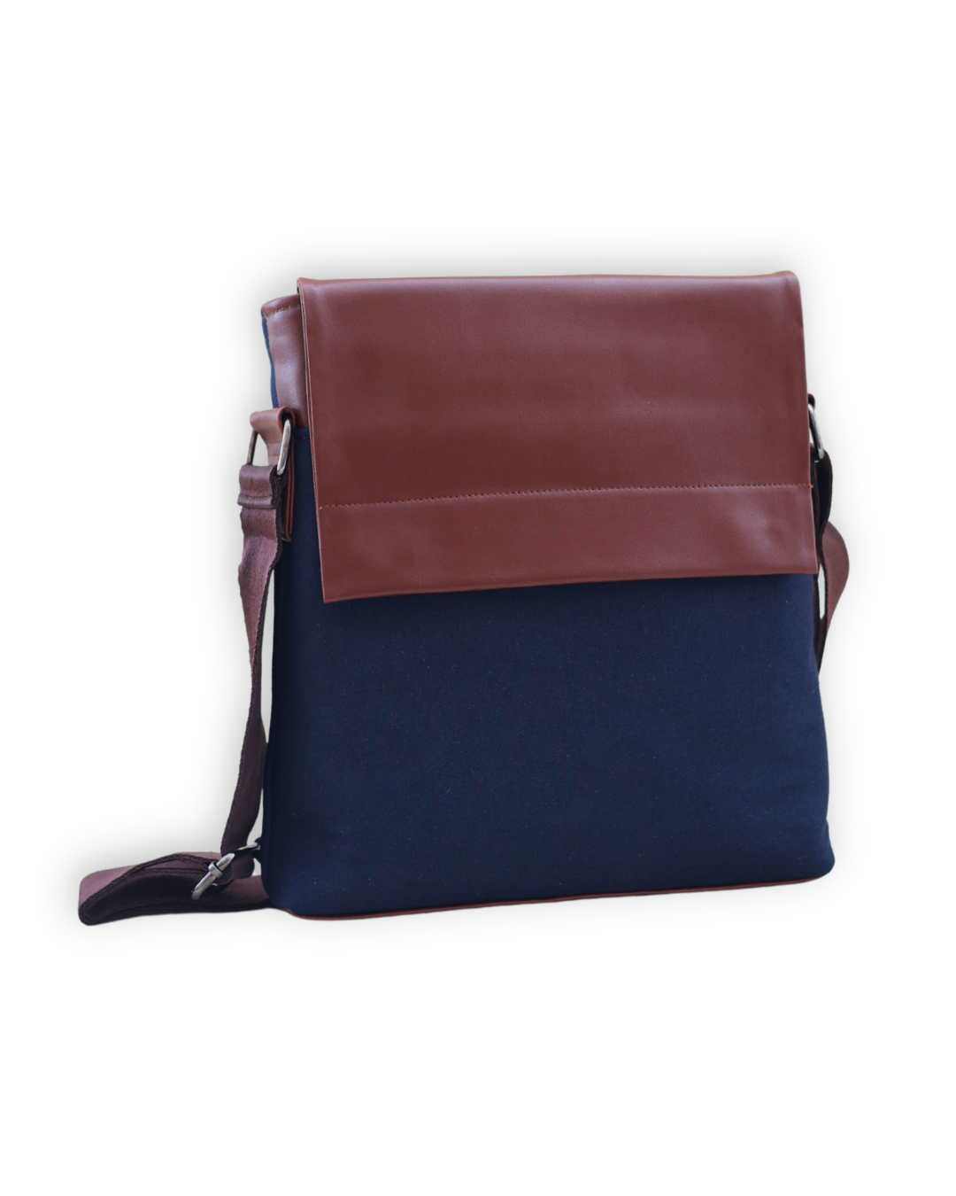 Canvas & Leather Office Sling Bag