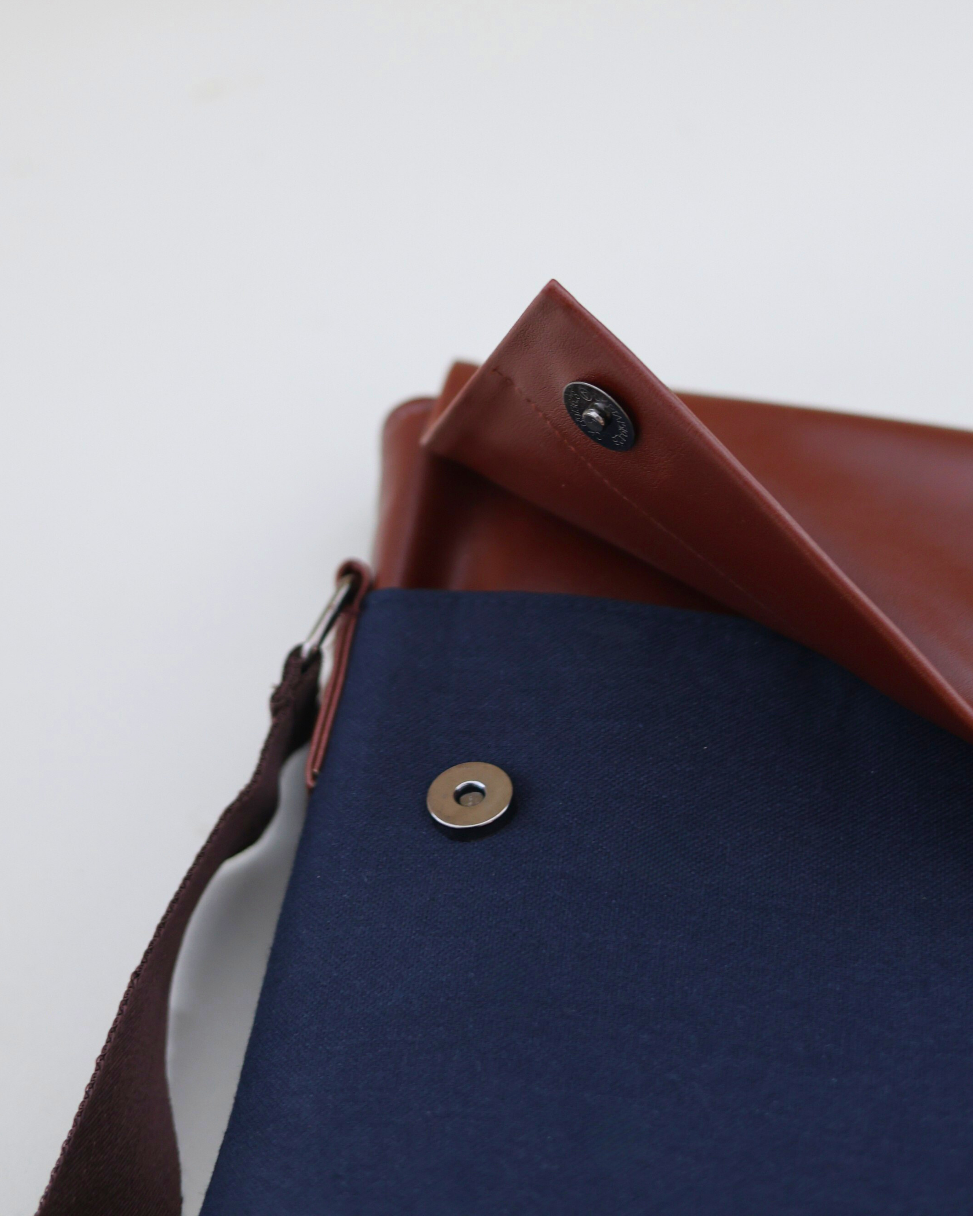 Canvas & Leather Office Sling Bag