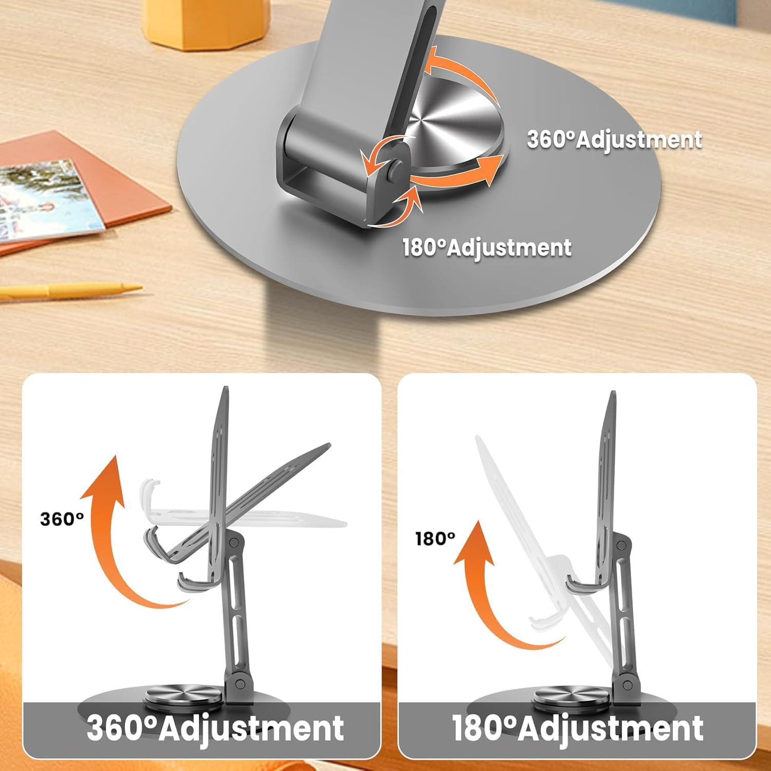 360 Rotating Metal Phone Stand Holder
