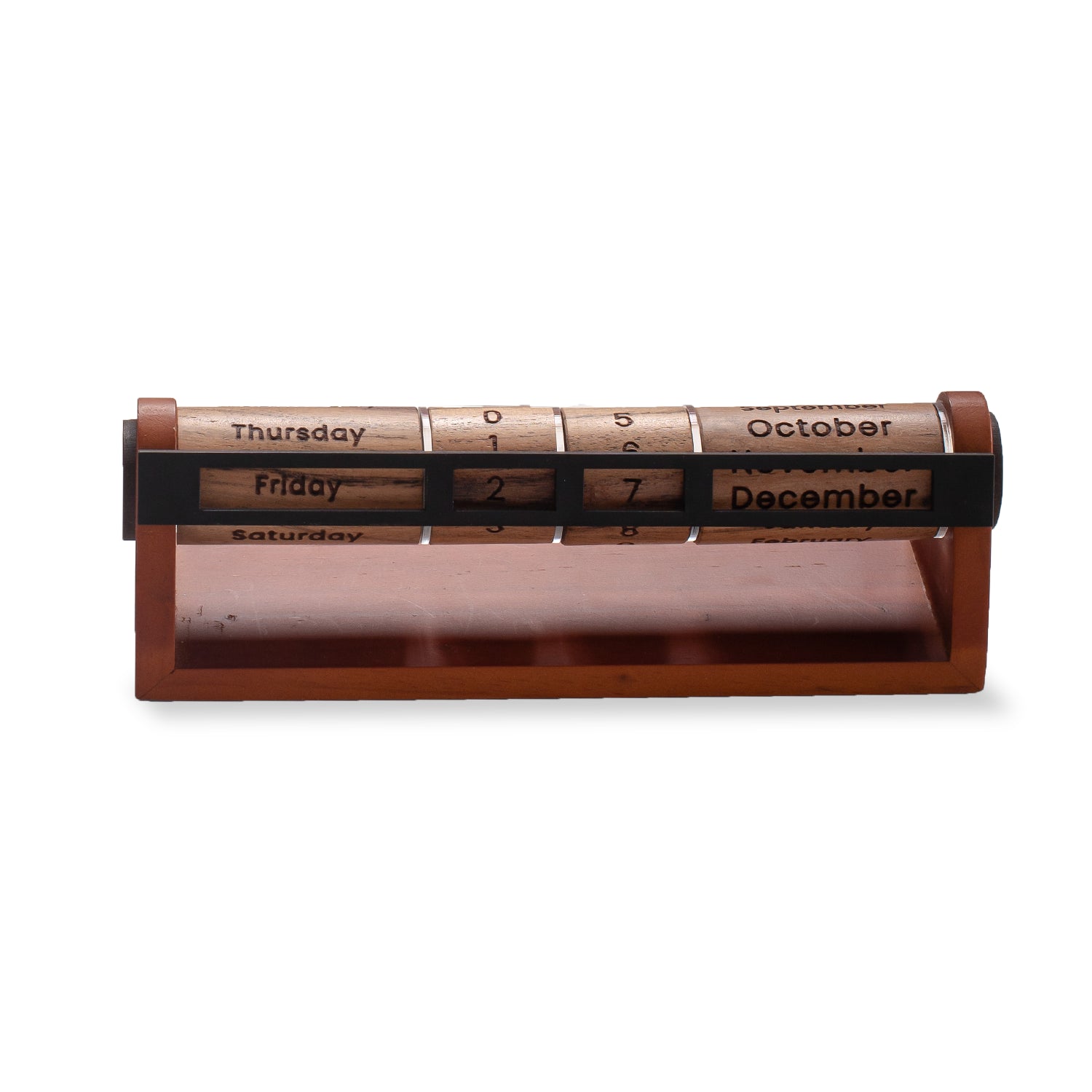 Wooden Desk Rotational Calendar