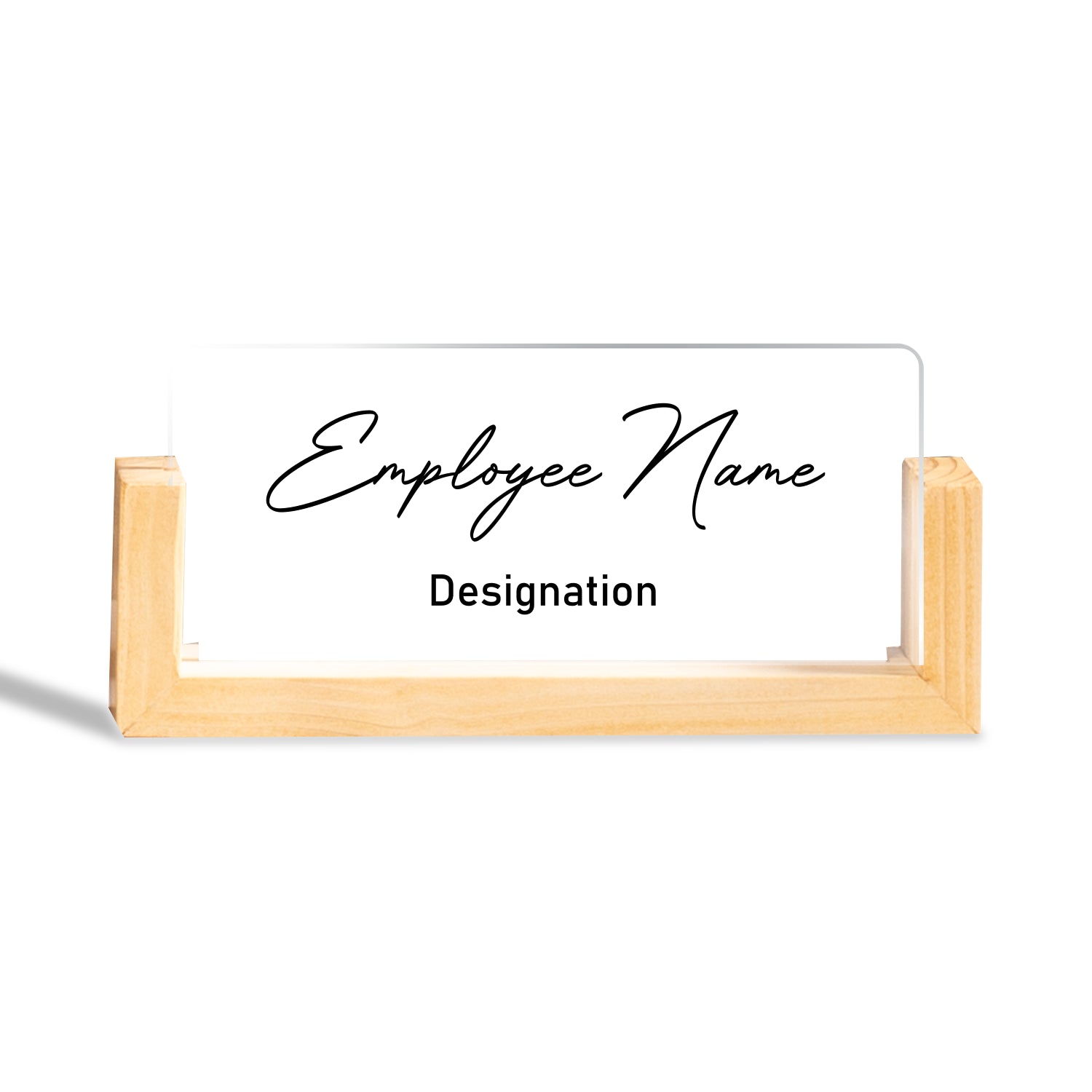 Wooden Acrylic Name Plaque