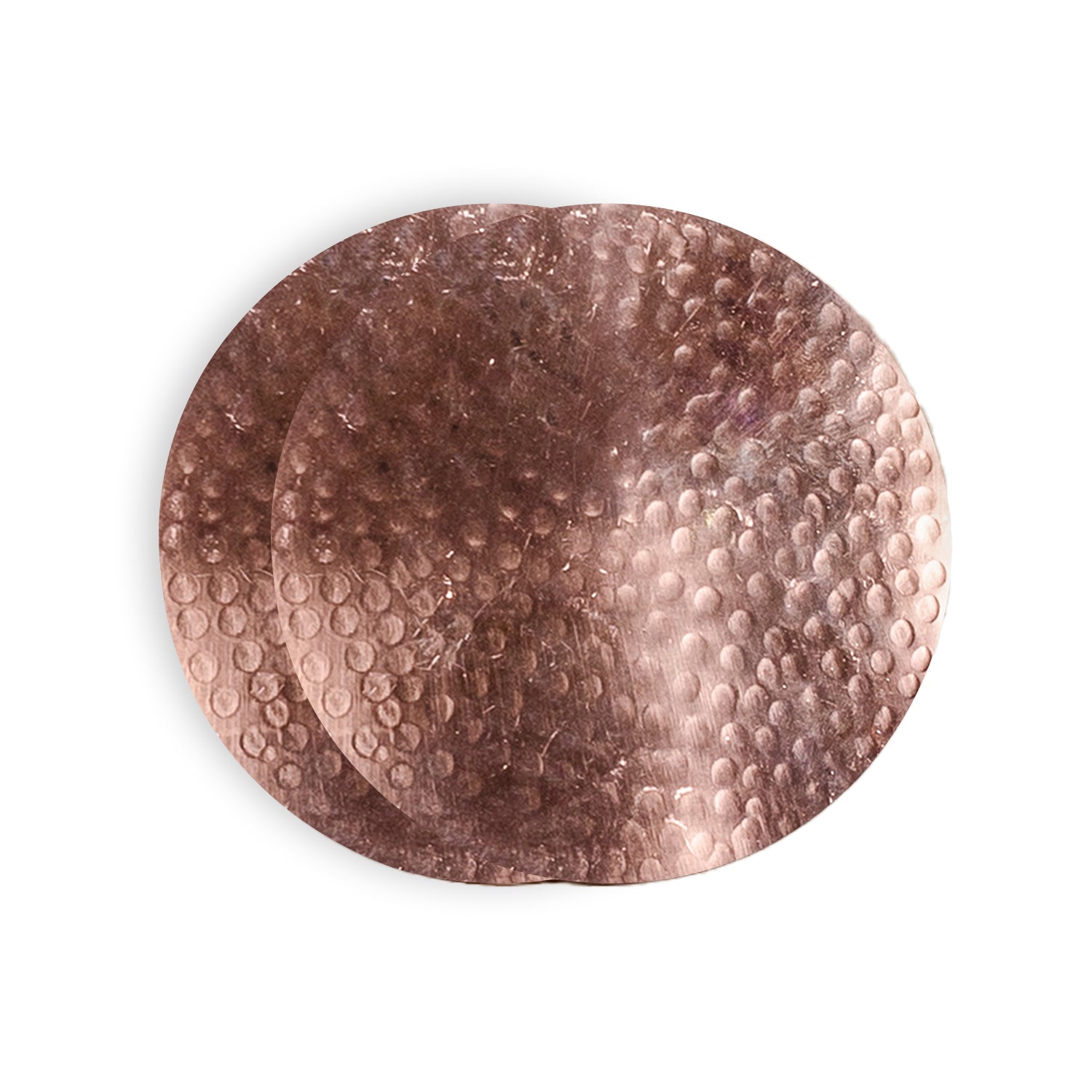 Hammered Copper Coasters - Set of 2
