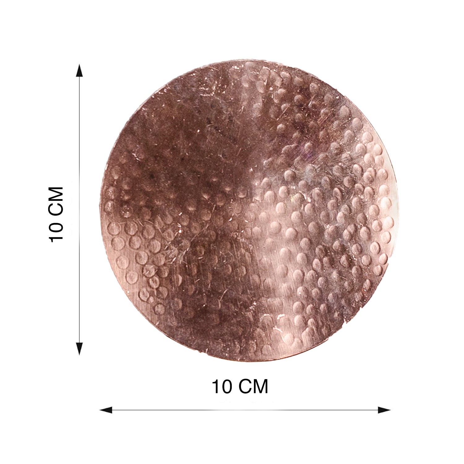 Hammered Copper Coasters - Set of 2
