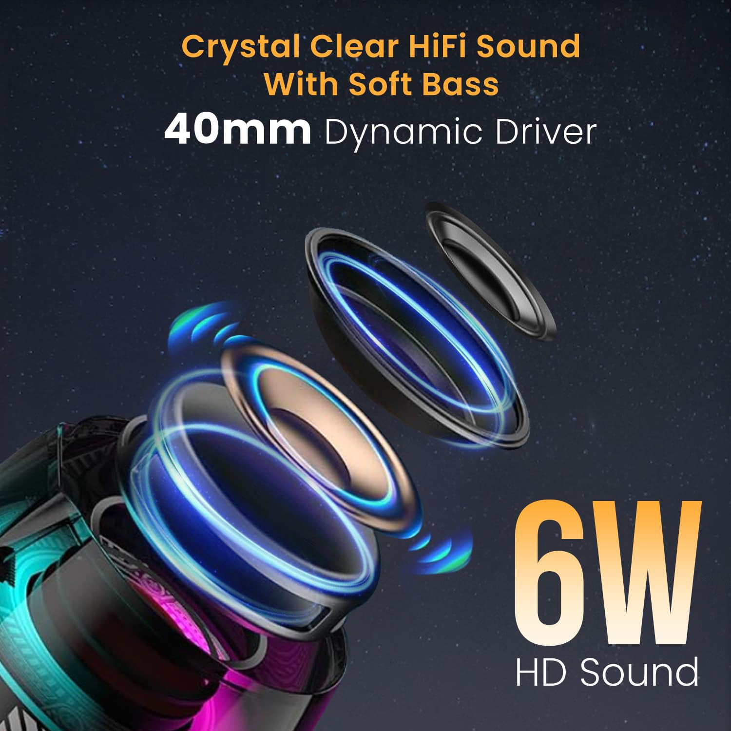 Portronics Nadya 6w Magnetic Bluetooth Speaker
