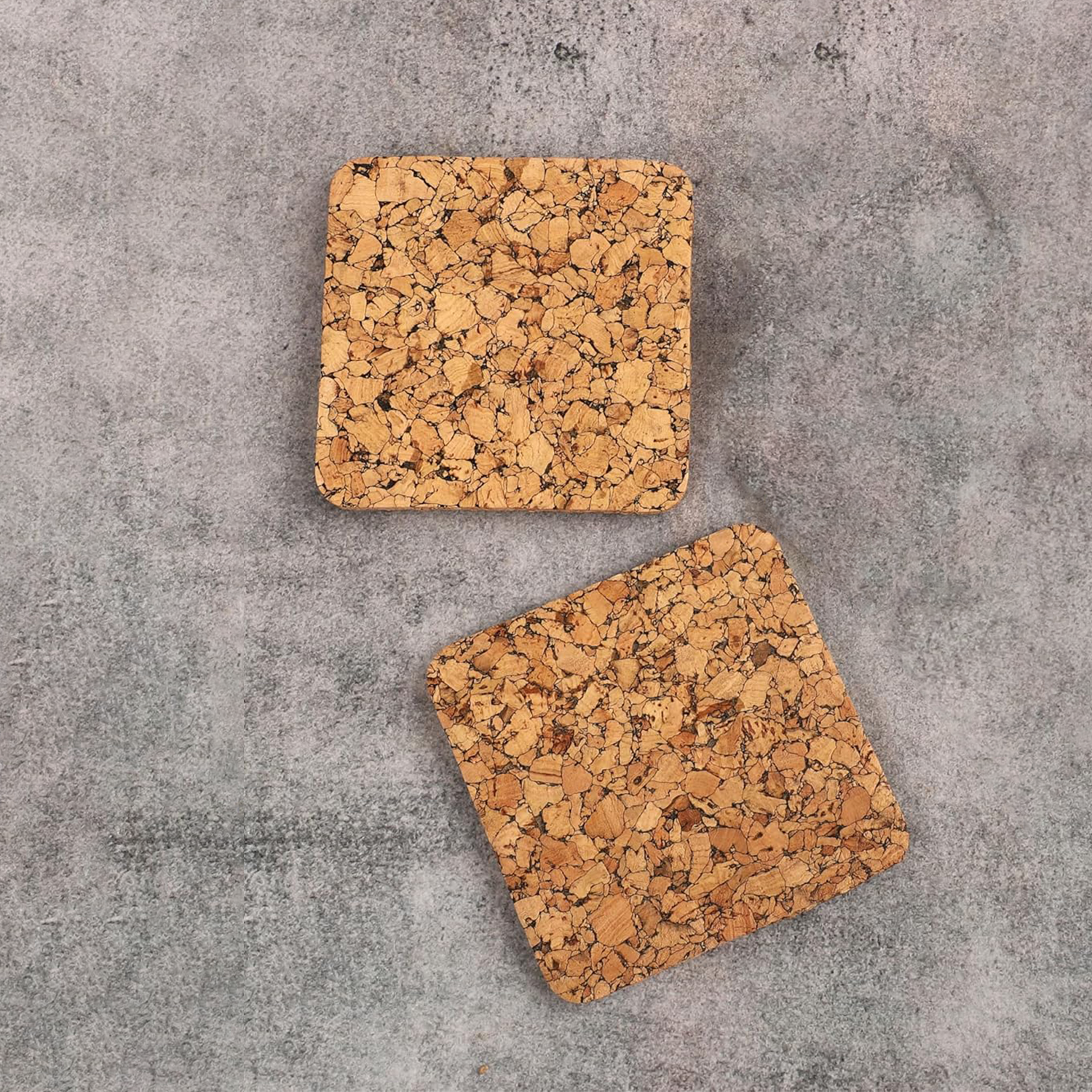 Upcycled Cork Coasters - Set of 2