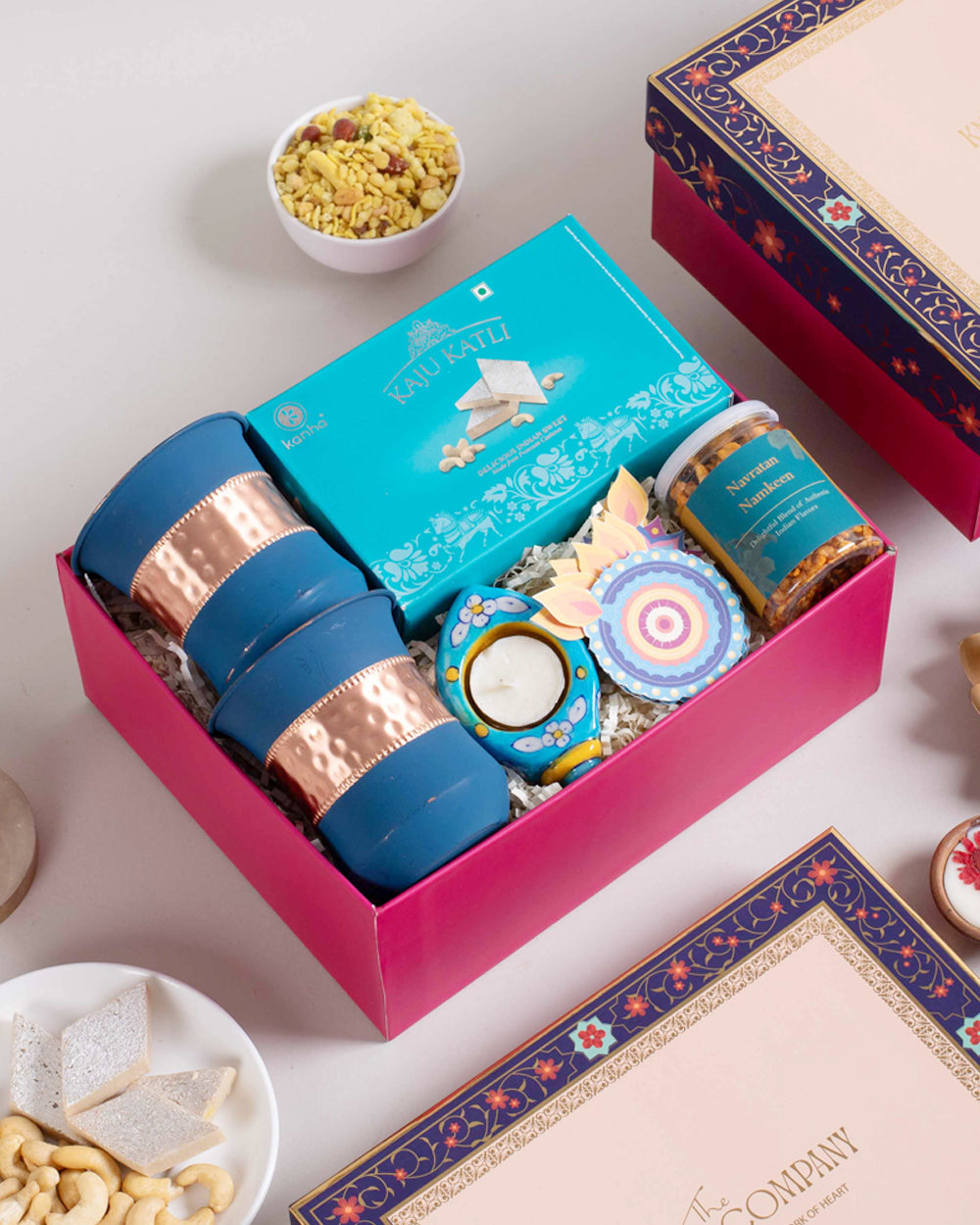 Diwali Glam in Blue