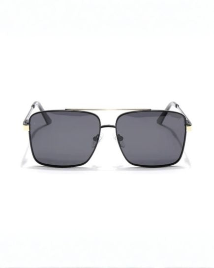 Voyage Black Sunglasses For Men With Leather Foldable Glasses Cover