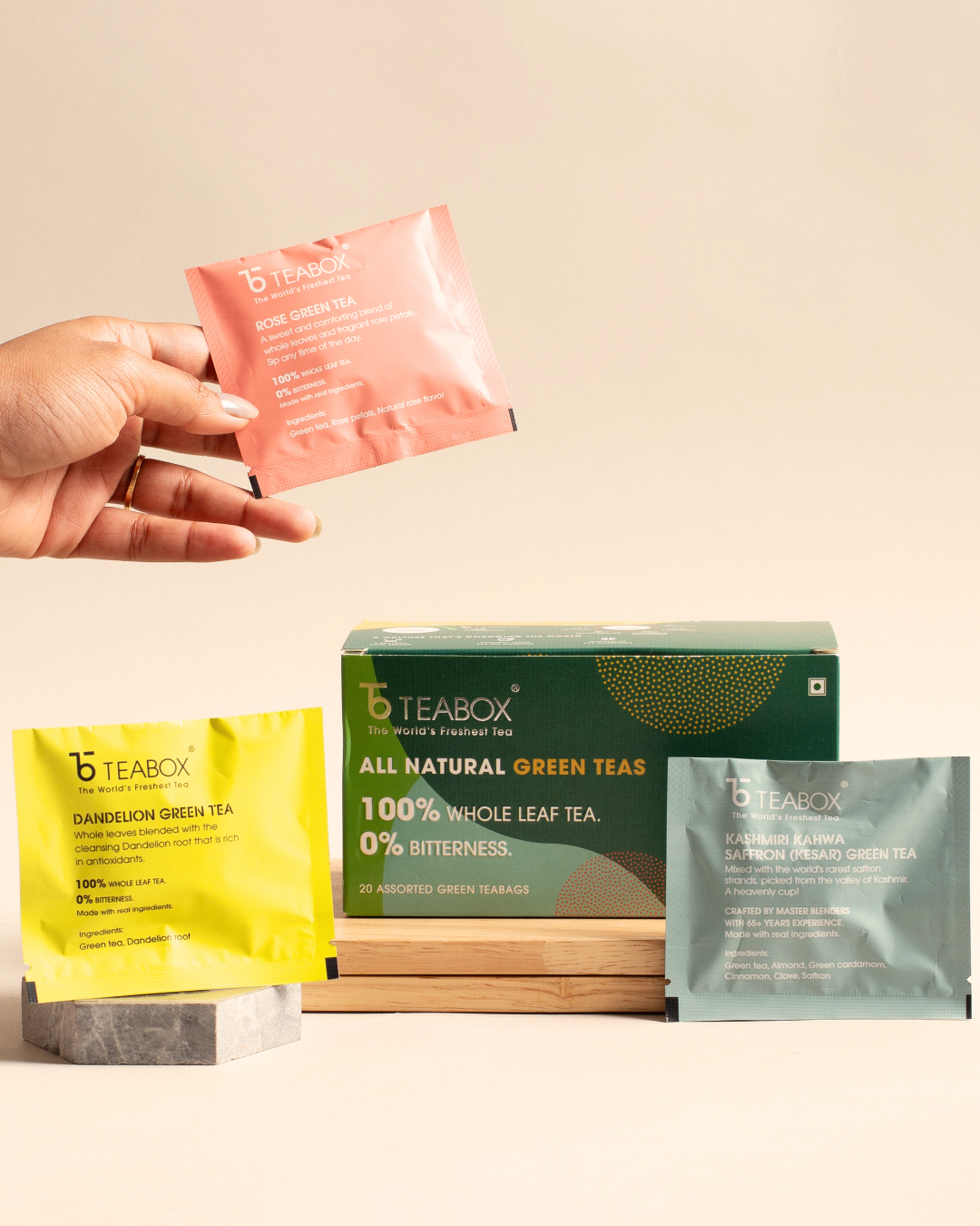All Natural Green Tea 20 Assorted Tea Bags