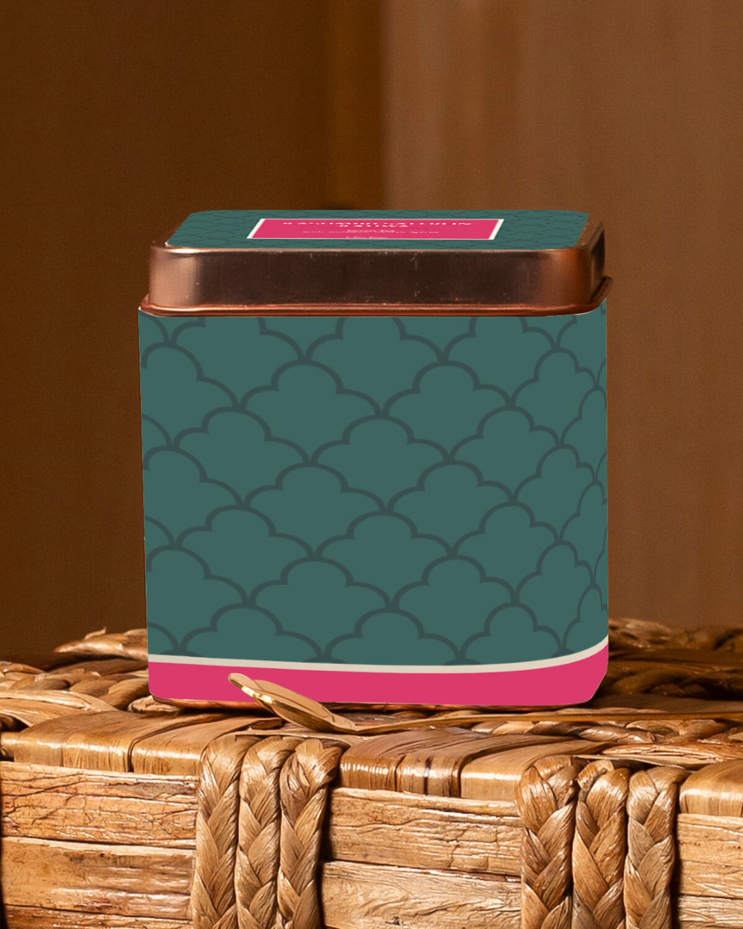 Chamomile Green Tea  In Rose Gold Tin - 70 Gms