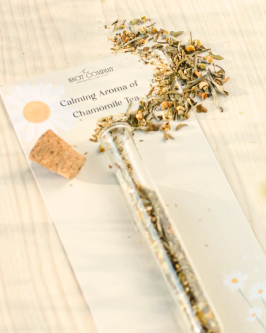 Chamomile Green Tea in Glass Tube