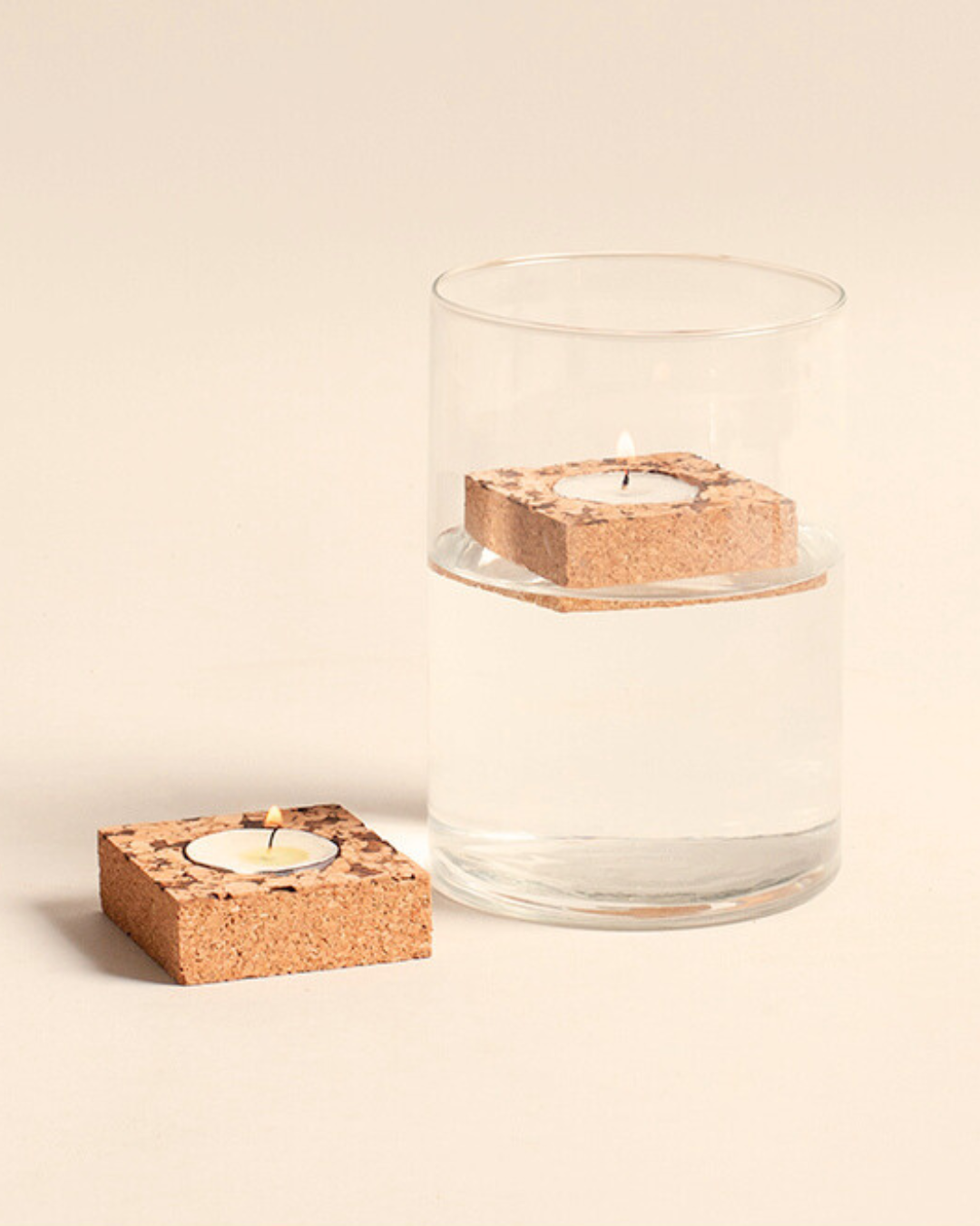 Cork T-Lite Candle