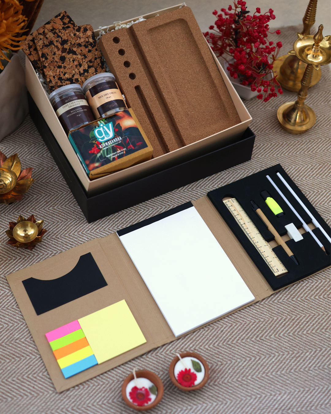 Earthy Desk Diwali