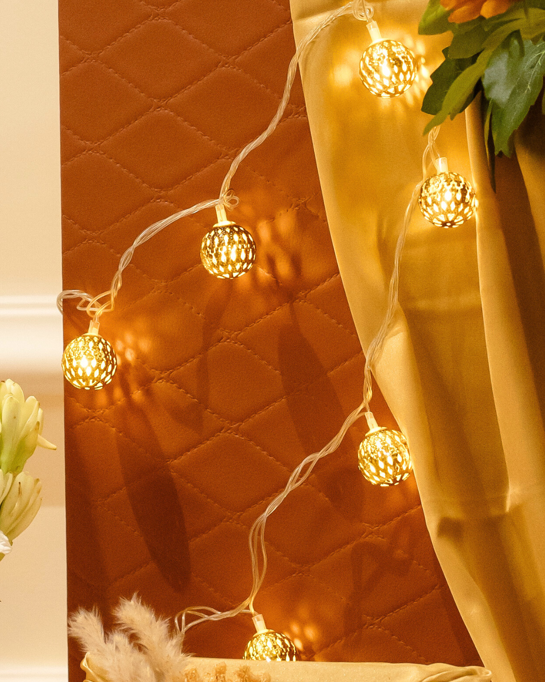 Golden Diwali Fairy Lights