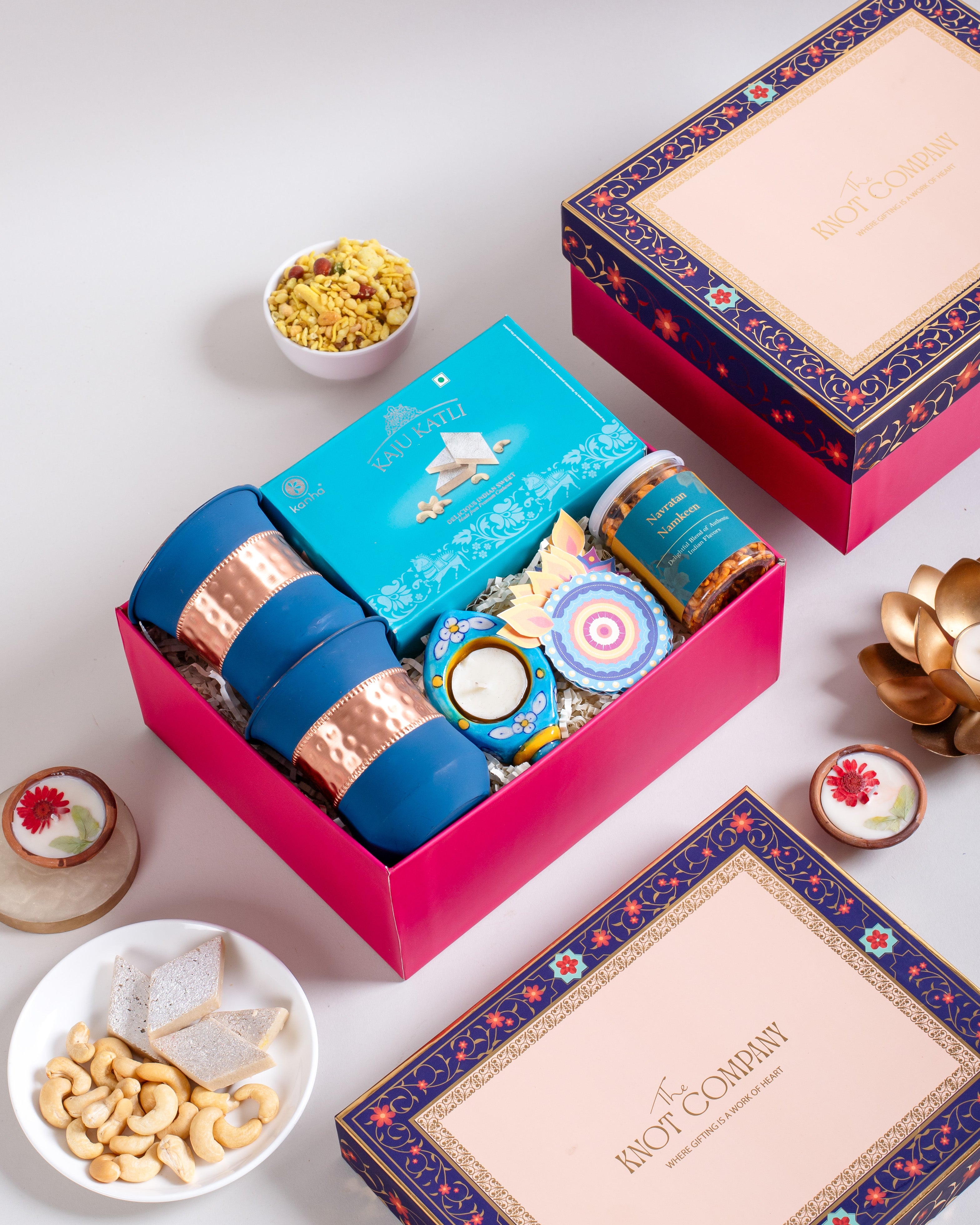 Diwali Glam in Blue