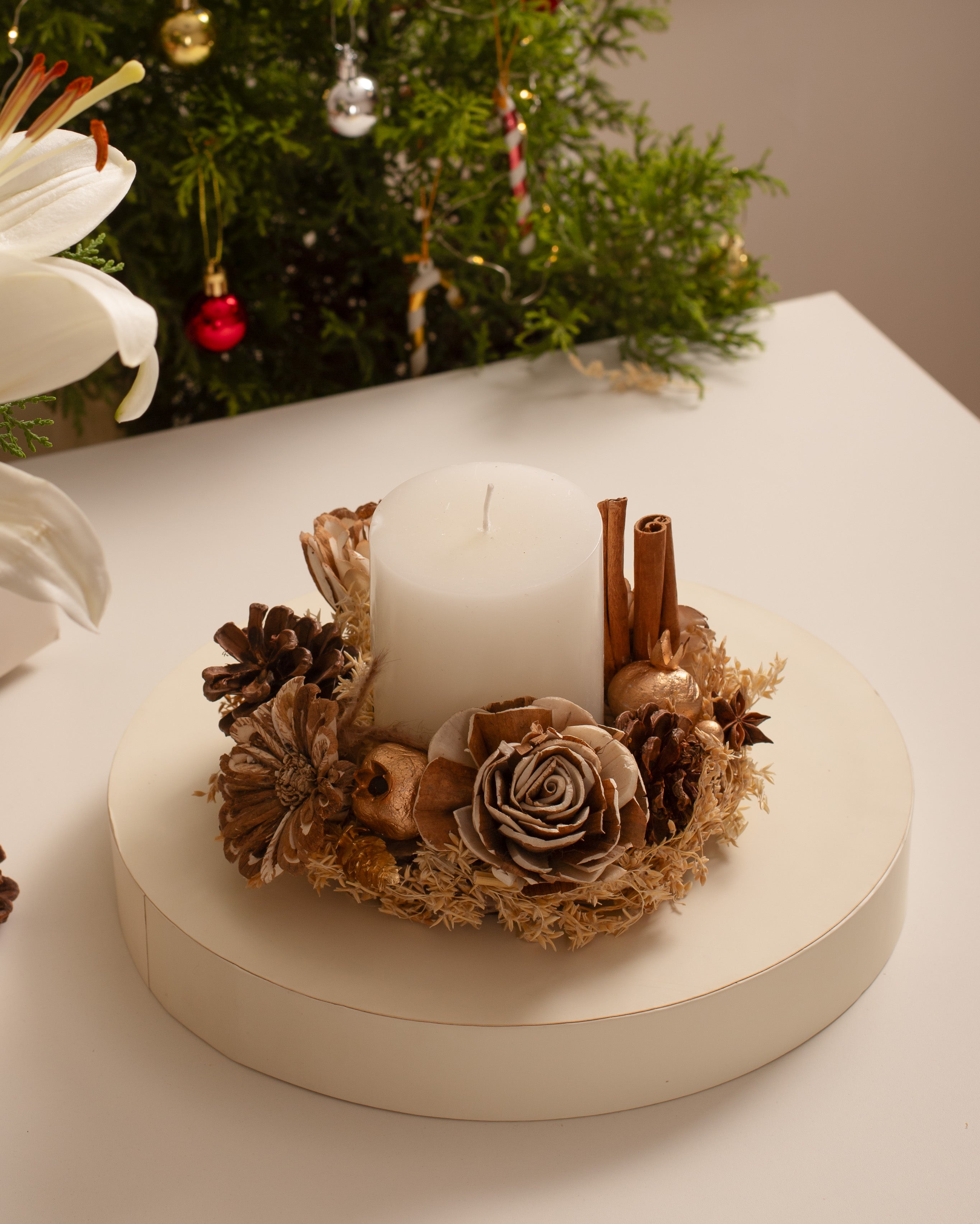 Festive Ember Wreath