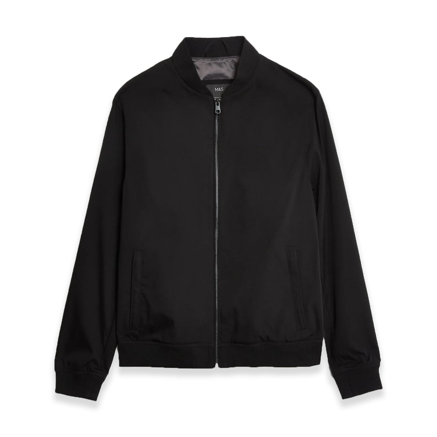 Men’s Black Jacket with Lycra Collar