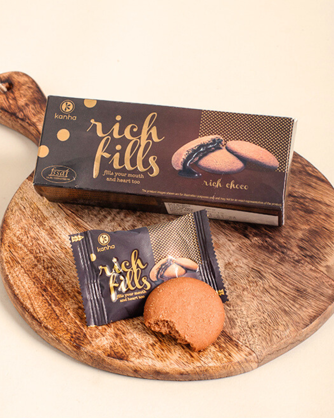 Kanha Rich Fills Cookies - 75 Gms