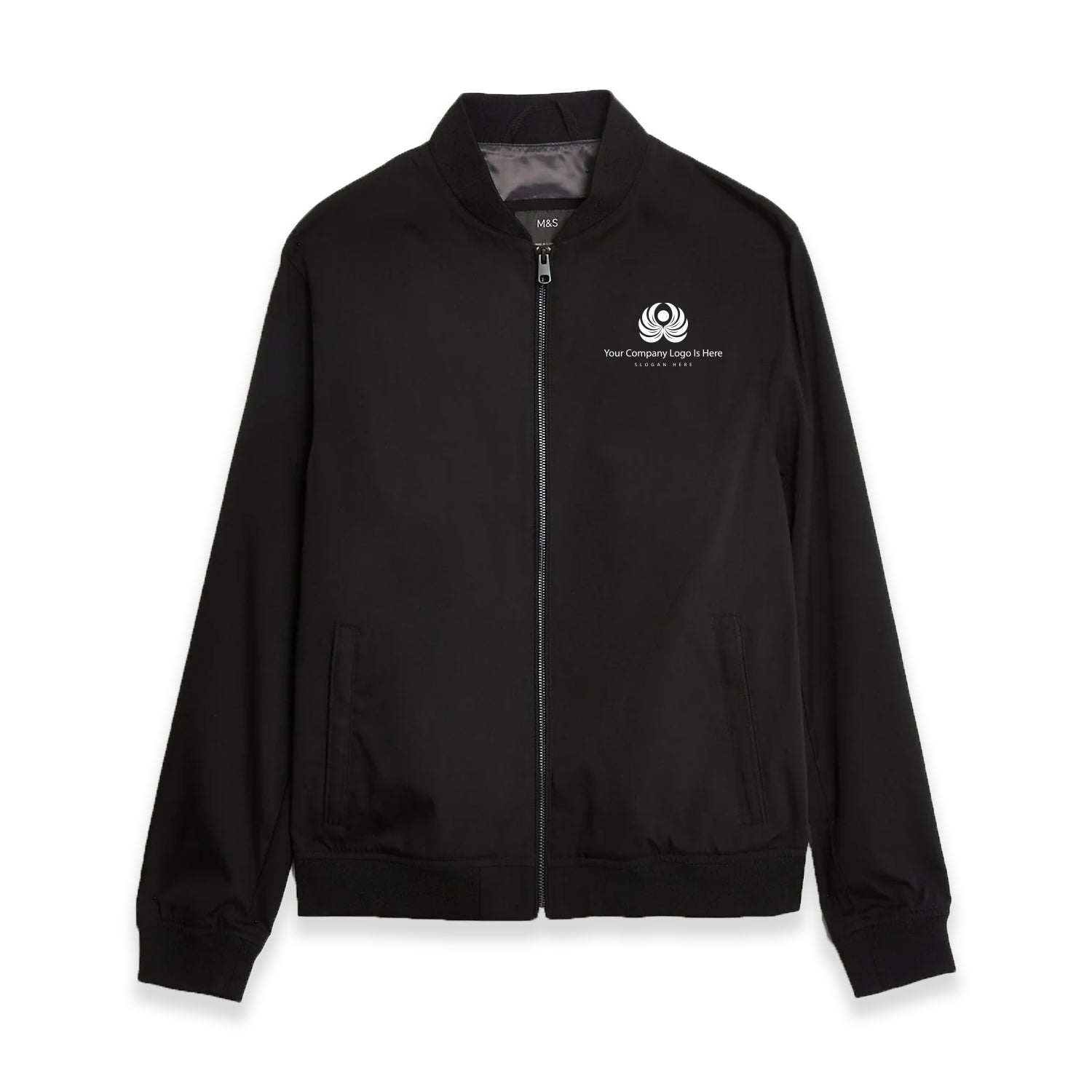 Men’s Black Jacket with Lycra Collar