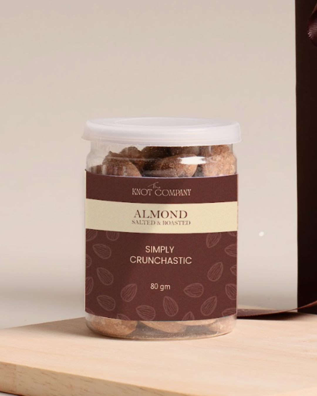 Plain Almonds In a Pet Jar 80 Gms