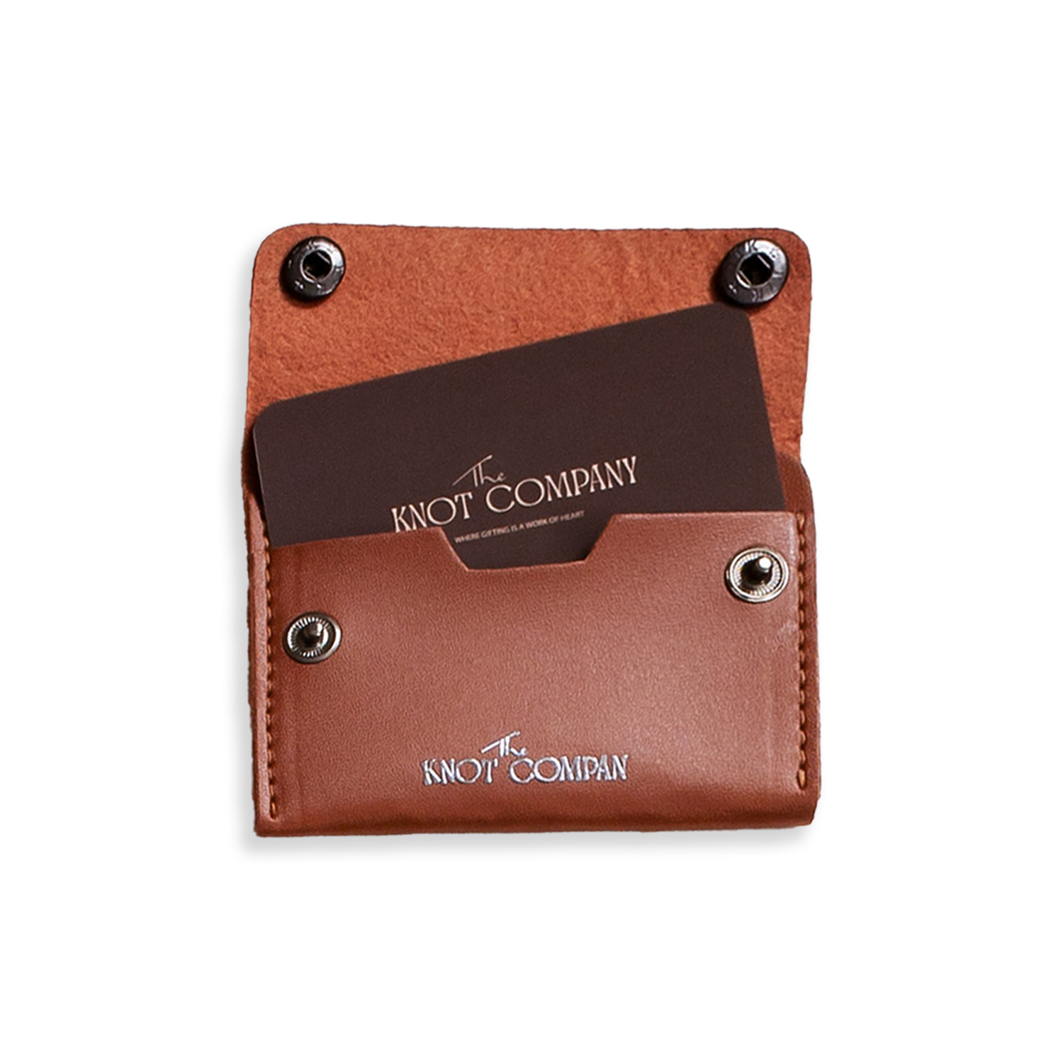 Tan Vegan Leather Card Holder