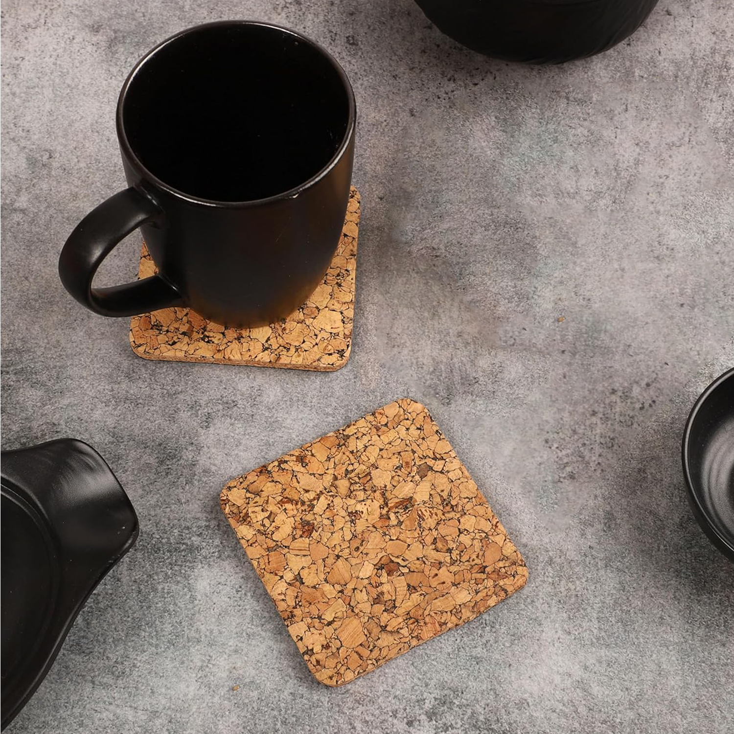 Upcycled Cork Coasters - Set of 2