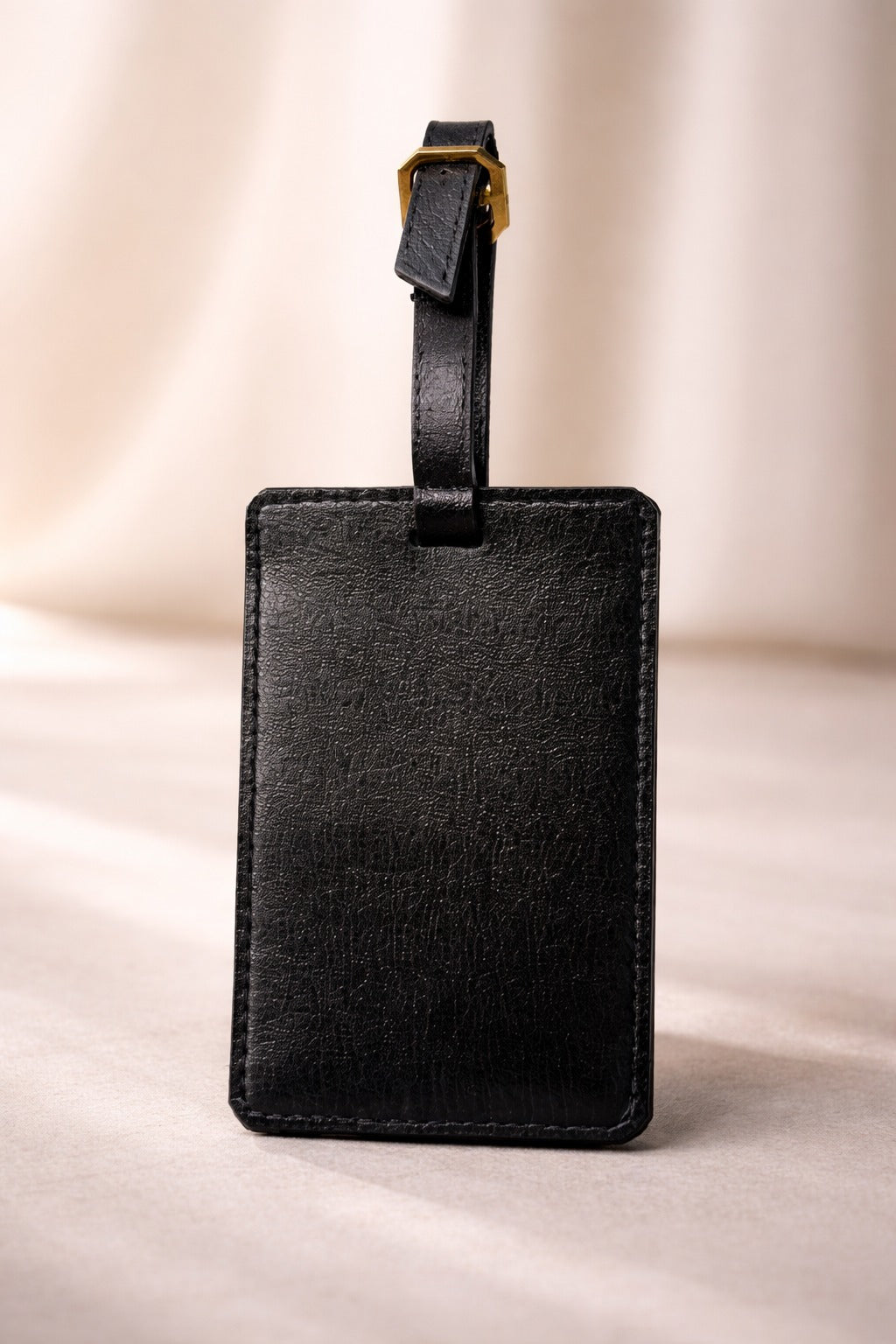 Tan cotton canvas luggage Tag