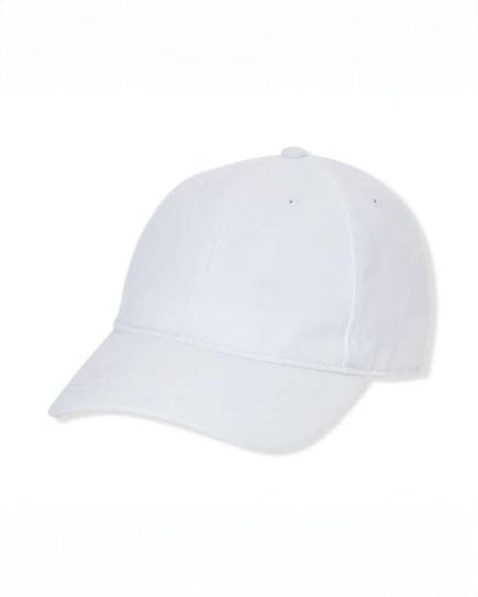 100% Cotton Cap Hat - White