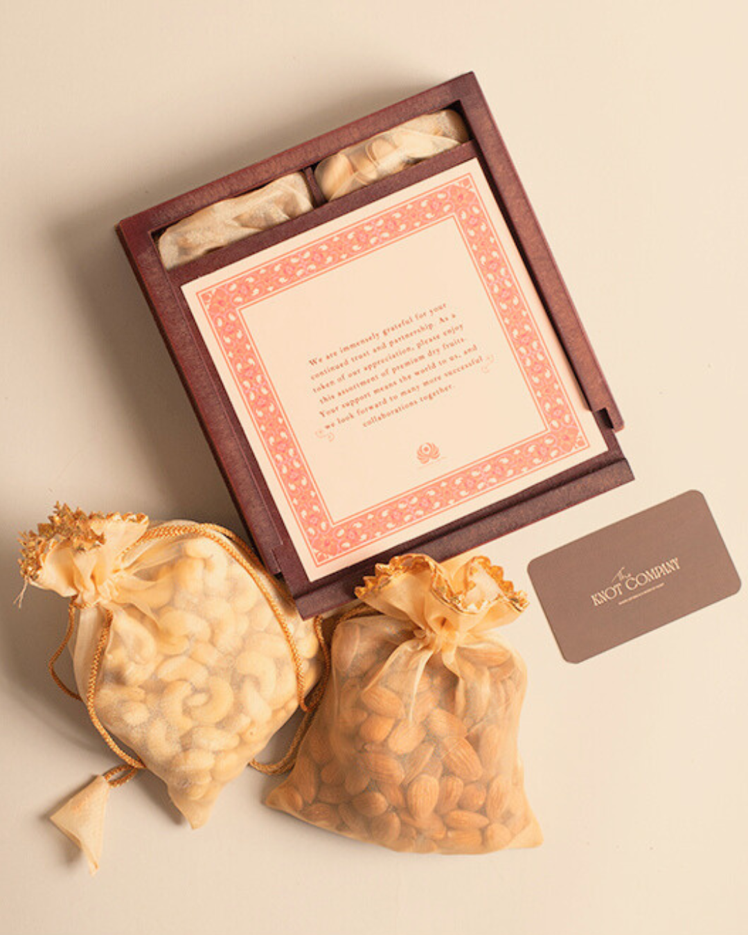 Wooden MDF Box With Dry Fruits (100 Gms Each)
