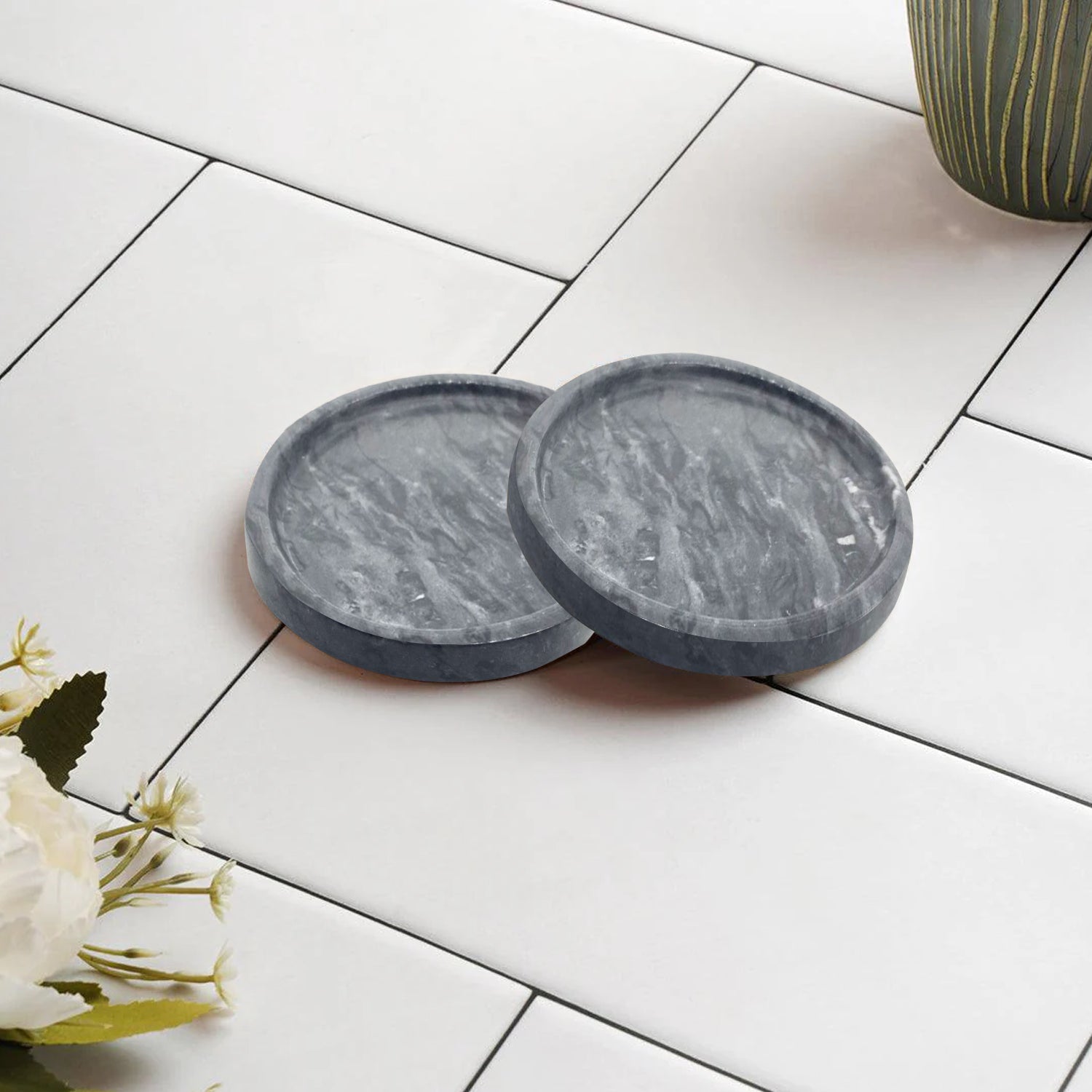 Upcycled Coasters - Set of 2